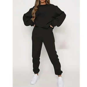 Ensemble de survêtement polaire pour femme, 2 pièces (sweat-shirt et pantalon de jogging), personnalisable, vente en gros, très demandé, premium, chaud pour l'hiver - Product Image 5