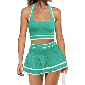 Women’s Pickleball Outfit Set Tank Top and Skort Combo Pickleball Tank Top and Skort Set for Women Active Fit - Product Image 6