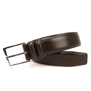 Cinturón de Cuero Vacuno Premium para Hombre, Cinturón Clásico Marrón para Vestir con Hebilla de Acero, Ligero para Uso Formal e Informal - Product Image 3