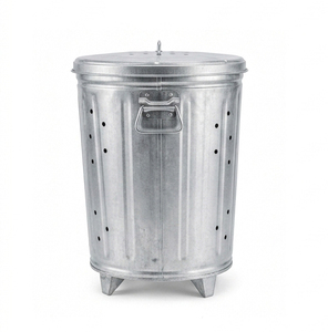 Contenedor de Compostaje para Exteriores de Acero Galvanizado de 20 Galones con Tapa - Product Image 3