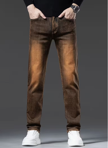 Jeans en denim pour homme TRIBON SPORTS de qualité supérieure, écologiques, streetwear, déchirés, légers, décontractés, en coton extensible, pour tous les jours - Product Image 2