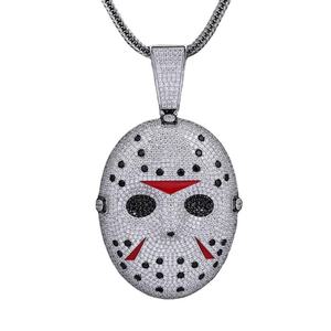 Colgante de Máscara de Jason Voorhees de Moissanita Personalizado, Estilo Hip Hop, Terrorífico, Fantasma, Regalo de Halloween, Colgantes de Esqueleto para Niños - Product Image 3