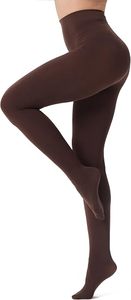 Collants doux pour femmes, couleur unie, taille haute, plus de 30 couleurs - Product Image 1