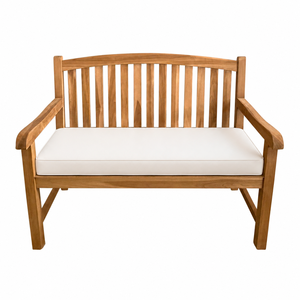 Banco de Patio de Madera de Teca INDOTEAK, Diseño Moderno y Minimalista, Resistente al Agua, para 2 Personas, Ideal para Apartamentos, Hoteles y Parques - Product Image 1