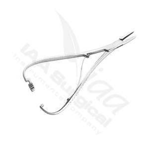 Pinza Porta Agujas Olsen Manual de Alta Calidad, Tijeras de 17cm, Instrumentos Quirúrgicos de Acero Inoxidable, Porta Agujas de Sutura, CE - Product Image 3