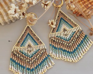 <b>Direct</b> Source <b>Beaded</b> Earrings Manufacturer <b>Beaded</b> Earrings High Gloss Finish <b>Beaded</b> Earrings Custom Factory Use <b>Beaded</b> Earrings - Product Image 3