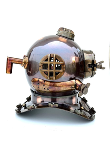 Casque de plongée profonde, casque de plongée maritime, noir, style antique, réplique du casque de plongée de la marine américaine, casque de plongée vintage, casque de plongée sous-marine - Product Image 3