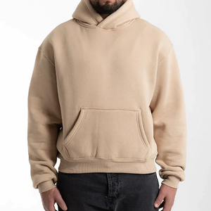 Good Quality 400 Grams Zipper-Up Winter Solid Drop Shoulder 100% Cotton Custom Heavyweight <b>Thick</b> <b>Fleece</b> Plain Dyed Hoodies - Product Image 4