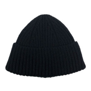 Unisex Folded Cuff <b>Beanie</b> Hat Ribbed Knit Winter Cap Soft Warm Casual Streetwear Headwear Accessory - Product Image 1