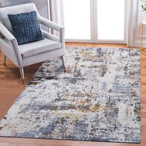 Collezione PAYAS Tappeto Astratto 6X9 Avorio/Blu con Design Unico Set di Tappeti e Accessori per Arredamento - Product Image 1