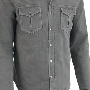 Wholesale Price <b>Men</b> Denim Jacket Long Sleeve Single Button Denim <b>Jeans</b> Jacket OEM/ODM Service Denim <b>Jeans</b> Jacket - Product Image 4