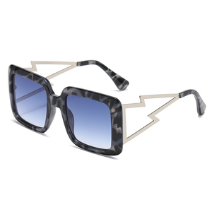 RTS New Custom <b>Large</b> Square PC+Metal <b>Frame</b> UV400 Sunglasses for Unisex 2026 Durable Design with Outdoor Protection - Product Image 6