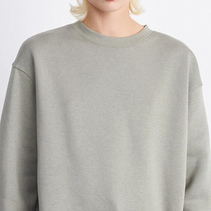 Sudadera Unisex de Cuello Redondo, Corte Regular, Felpa, Color Sólido, Tejido de Poliéster/Algodón, Informal, para Invierno, Transpirable y de Secado Rápido - Product Image 4