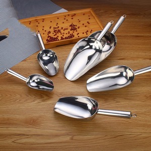 Professional Beverage Scoop Premium Metal <b>Utility</b> Tool Stainless Steel Ice Scoop Minimalist <b>Bar</b> Accessory Reusable Metal Servin - Product Image 4