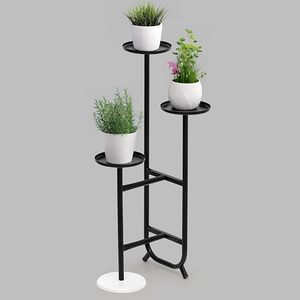 Support de plantes décoratif en métal pour intérieur et extérieur, porte-pot de fleurs, balcon, jardin, décoration de la maison, style moderne, résistant à la rouille, qualité supérieure, style artistique. - Product Image 6