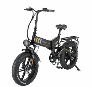 Vélo de montagne électrique pliable pour adultes avec cadre en alliage d'aluminium X8, moyeu arrière en lithium, double amortisseurs, pneus rétro larges de 20x4,0 pouces - Product Image 4
