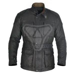 Motorbike cotton Waxed Classic Style Motorcycle Fabric Jacket Racer Jacket Lightweight Jacket
