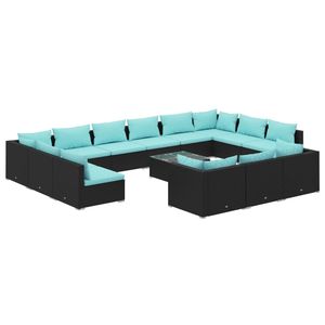 Conjunto de Muebles de Jardín en Negro y Azul Agua - Product Image 2