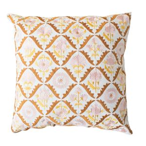 Funda de cojín con bordado geométrico de alta calidad, 18x18 pulgadas, de algodón, personalizada - Product Image 1