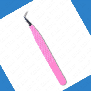 ZULLO INDUSTRIES Custom Color Powder Coated Eyelash Extension Tweezers Stainless Steel Silver Tip Private Label <b>Tool</b> - Product Image 4