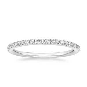 Anillo de Tenis de Oro Blanco Sólido de 18k con Diamantes Cultivados en Laboratorio de 1.4mm, Joyería Fina de Lujo para Mujer, Moda de Tendencia, Superventas, Navidad - Product Image 1
