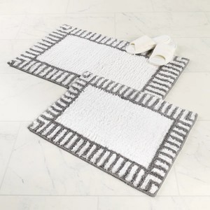 Premium Non-Slip Tufted Cotton Bath <b>Mat</b> | Super Absorbent Quick Dry Thick Modern Pattern | Customizable Size Color - Product Image 4