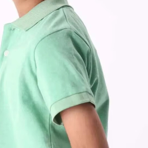 High Quality Boys Casual Golf Polo T-Shirts Custom Printed Short Sleeve Plain 100% Cotton Knitted Anti-Wrinkle Quick Dry - Product Image 4