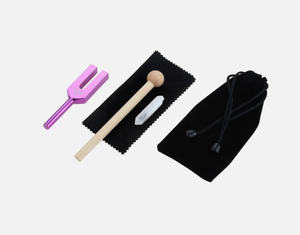 1x ensemble de diapasons roses pour réparation du DNA, guérison, vibration, thérapie sonore, méditation - Product Image 4