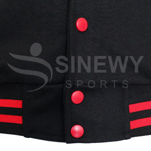 Chaqueta Letterman de alta calidad para hombre, manga larga, con tu logo, chaqueta universitaria de béisbol para hombre - Product Image 3