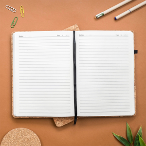 Agenda de Corcho A5 Clásica, 192 Páginas, Cubierta de Corcho Natural, Ecológica, Profesional, Encuadernación Perfecta, Impresión UV/Serigrafía, Regalo, Uso en Oficina, Venta al Por Mayor - Product Image 5