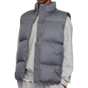 Veste sans manches en duvet de canard personnalisée pour homme, veste courte matelassée à capuche, veste d'hiver chaude - Product Image 5