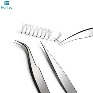 Easy To Use Non Slip Handle Fiber Tip Eyelash Extension Tweezers, High Precision Effortless Stainless Steel Beauty Tweezers - Product Image 2