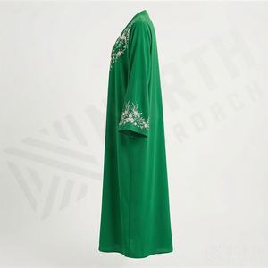 Nouvelle Abaya Modeste en Organza pour Femme Musulmane, Robe Kaftan Grande Taille, OEM ODM, Anti-Plis, Respirante, Couleur Personnalisable, Élégante - Product Image 3