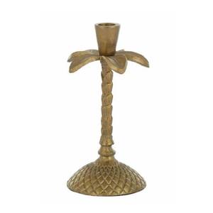 Palm Gold Metal Candlestick <b>Small</b> <b>Candle</b> Stand Aluminum Decorative Holder Use for Weddings Dining Tabletop and Parties Decor - Product Image 1