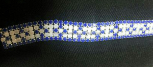 Bandas de cejas de cristal caballo de alta calidad hecho a mano inglés silla de montar de cuero banda de cejas de caballo - Product Image 2