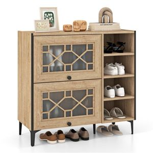 Adjustable Shelf Entry <b>Shoe</b> Cabinet for Storing <b>Shoes</b> and <b>Accessories</b> - Product Image 1