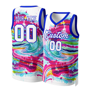 เสื้อบาสเก็ตบอลแบบกำหนดเอง สีน้ำเงินเทาไล่เฉด พิมพ์ลายชื่อทีมและหมายเลข แขนกุด สำหรับผู้ใหญ่ แบบยูนิเซ็กซ์ ผ้าตาข่าย โพลีเอสเตอร์ 100% - Product Image 5