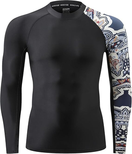 Premium <b>Compression</b> <b>Shirt</b> Rash Guard Anti UV Workout <b>Shirt</b> for Gym Fitness Running Outdoor Sports - Product Image 1