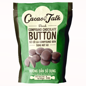 Fabricante de Vietnam Vende Directamente Ingredientes para Panadería, Chocolate Compuesto HALAL, Botones de Cacao Oscuro, 1KG 5KG 10KG, Galletas - Product Image 1
