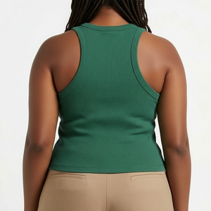 Hot Selling Latest Style Women Tank Top <b>Material</b> 100% Cotton Breathable Quick Dry Gym Fitness Wear Women Apparel OEM Service - Product Image 2