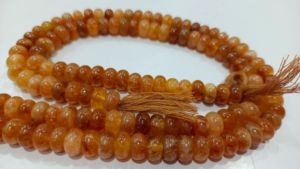 Perles rondes en pierre de soleil jaune naturelle, 8 mm, vendues par brin de 8 pouces de long - Product Image 4
