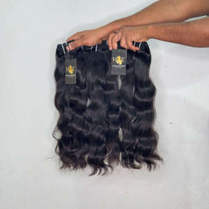 Extensions de cheveux naturels vietnamiens ondulés et bouclés, fournisseurs de cheveux humains indiens bruts ondulés et bouclés en provenance d'Inde - Product Image 1