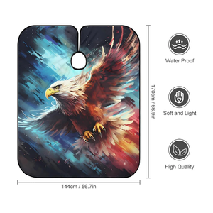Capa de Barbero de Nailon Personalizada, Cómoda e Impermeable, Delantal de Peluquería con Estampado de Poliéster, Logotipo Personalizado - Product Image 5