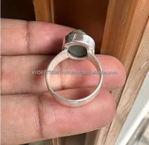 แหวนพลอย925รูปแมวทำมือทำจากโลหะแท้สีเงินสเตอร์ลิง Boho - Product Image 3