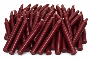 Bougies droites brunes de 4 pouces - Bougies en cire de paraffine faites à la main pour les fêtes religieuses, Noël, mariages, décoration intérieure - Product Image 2