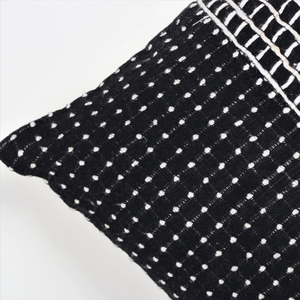Hand Loom Woven Black and <b>White</b> Textured Boho <b>Cushion</b> Cover Handmade Decorative Pillow Case for Sofa Bedroom Living Room Home De - Product Image 2