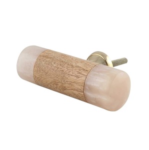 Accesorios para muebles del hogar, perilla de resina con pomo de madera para puerta de armario, perilla hexagonal para cajón, la mejor oferta, perilla de alta calidad - Product Image 2