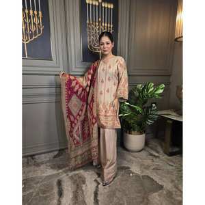 Beau haut et bas de fête avec ensemble élégant de taille Dupatta XL - Product Image 4