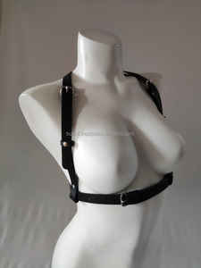 Arnés de cuero Vegano para el pecho, cinturón ajustable para la cintura, accesorio para el hombro, - Product Image 5