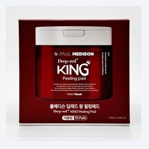 Tampons tonifiants à l'acide salicylique Polmedison Deep Red King Peeling Pad 70 feuilles, tonique facial - Product Image 4